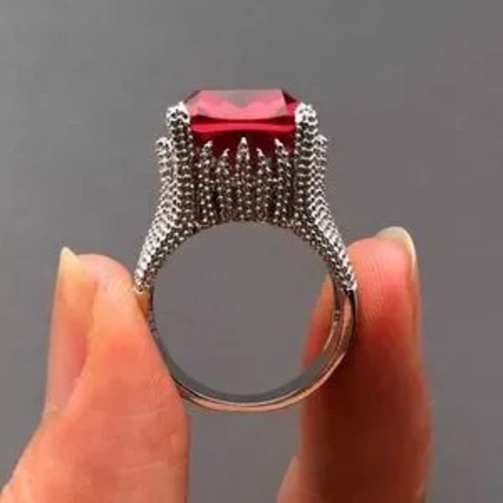 New Large Red Crystal Ring Size?6, 7, 8